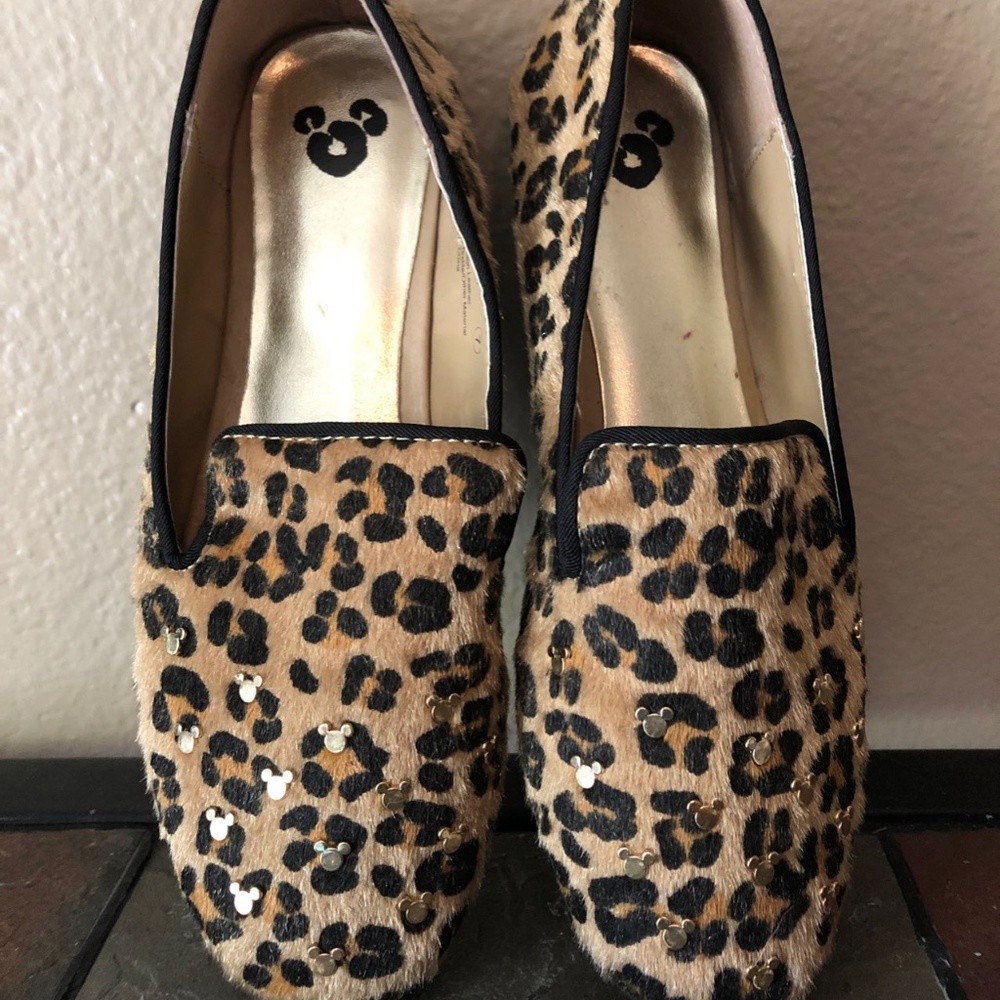 Disney Hidden Mickey Leopard flats